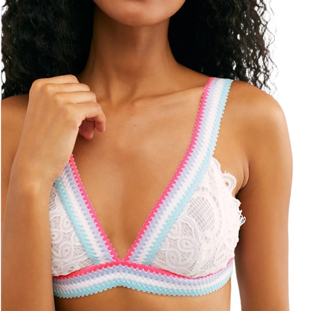 Free People Mika Lace Triangle Bralette